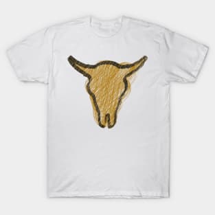 Sacred Buffalo Collection - Buffalo Skull n°2, Doodle T-Shirt